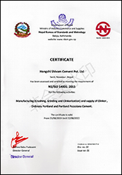 國際ISO 14001認證證書